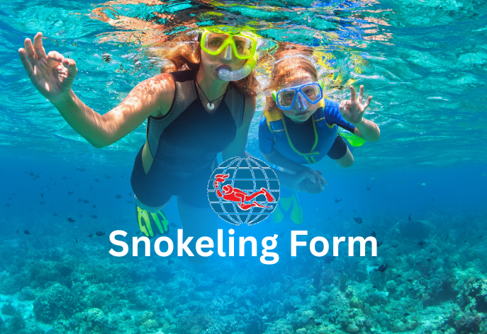 PADI snorkeling form